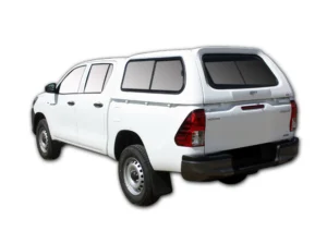 Toyota Hilux J-Deck Double Cab Lowline Halfdoor Canopy Standard (With windows) Solid White