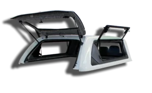 Toyota Hilux Double Cab Lowline Executive Canopy Executive Side Tip-Up (Po#1) Solid White