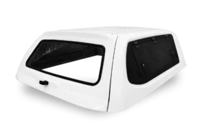 Ford Ranger Double Cab Canopy Lowline Halfdoor Canopy Blank Cw Single Set Tip-Up Doors Solid White